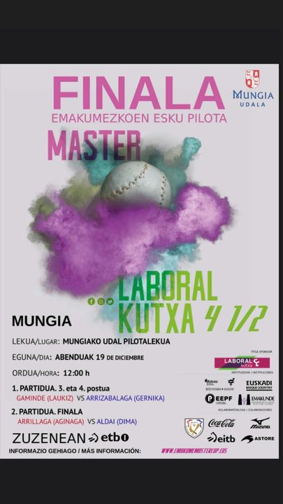 Master LABORAL KUTXAko final han Master LABORAL KUTXAko final han